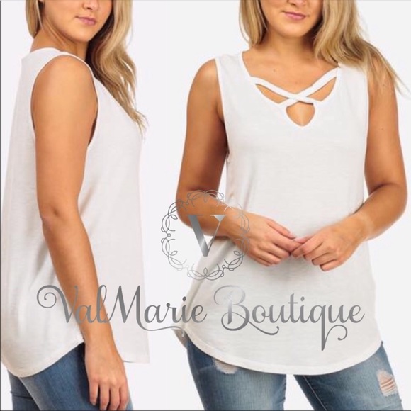 ValMarie Tops - WEEKENDER Softest white tank top